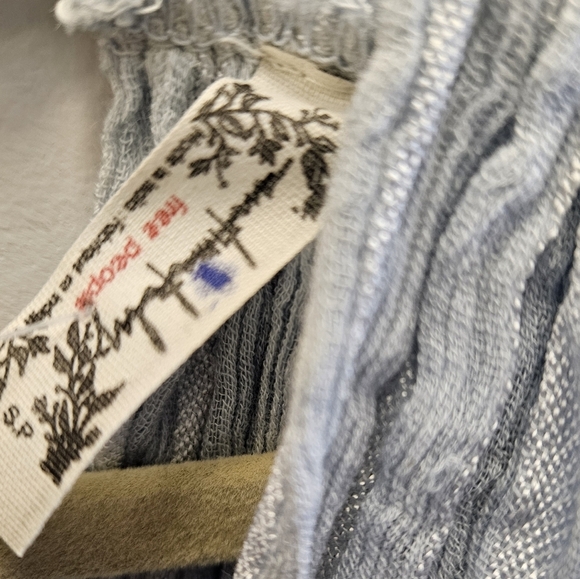 Free People Athena Romper Coverup Rope Blue - Picture 4 of 7